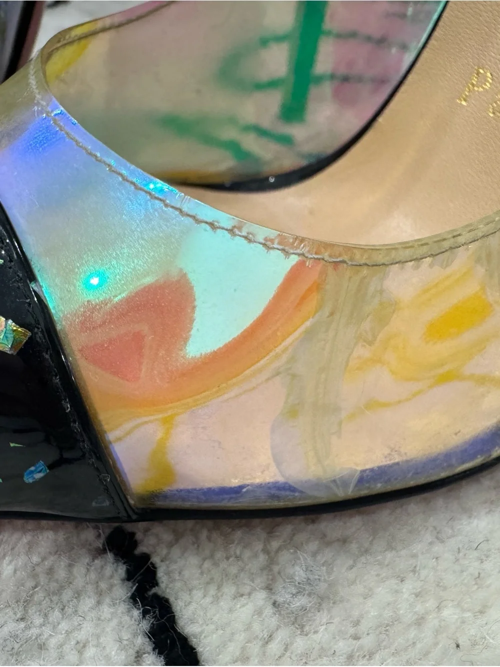Christian Louboutin Debout Iridescent Pumps size 36/6 - Picture 4 of 9